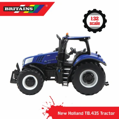 britains new holland t8.435 tractor 132 scale model 43216 6