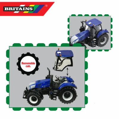 britains new holland t8.435 tractor 132 scale model 43216 7