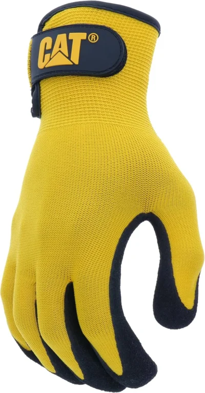 caterpillar mens nitrile coated gloves 8
