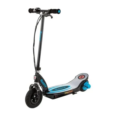 Razor Power Core E100 24V Electric Scooter â€“ Blue Aluminum Deck for Kids Age 8+