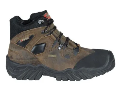 Cofra Safety Shoe Jackson Brown Suede High S3 WR HRO Rated Safety Boot with Steel Toe and Gore-TexÂ® Lining