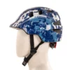 ETC Blue Camo Youth Helmet - Adjustable Fit, 11 Vents, Lightweight 4 etc blue camo youth helmet 52 56cm 2