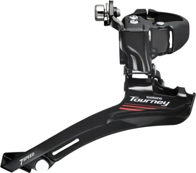 FD-A073 7-Speed Front Derailleur - Multi-Fit 28.6/31.8/34.9 mm, Compatible with 50T Chainring