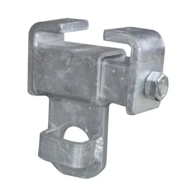 Heavy Duty RSJ Gate Hanger - Bottom BZP | Adjustable & Robust Support