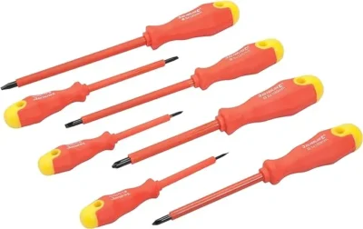 Silverline Insulated Soft-Grip Screwdriver Set 7 Piece (993043)