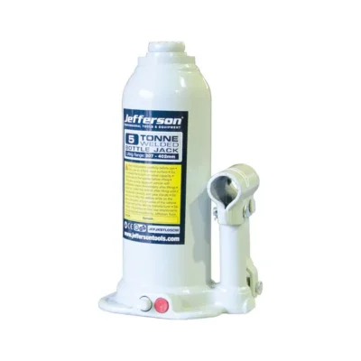 Jefferson 5 Tonne Bottle Jack with Case - Heavy-Duty Steel & Hydraulic Cylinder
