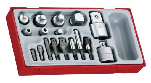 teng tools 17 piece mixed drive socket bit adaptor set