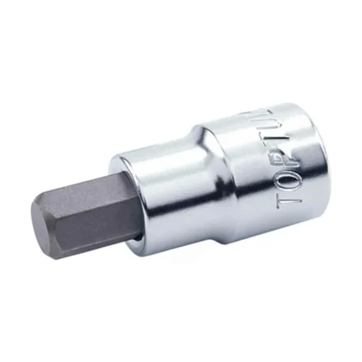 toptul 12 dr hex bit socket satin finish 12mm qbcda1612