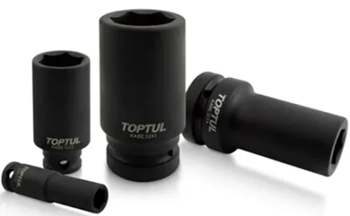 toptul 12 drive deep impact socket 6pt 24mm qkabe1624