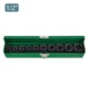 Toptul 1/2" Drive Impact Socket Set 10 Piece (10-24mm) - QGDAD1001