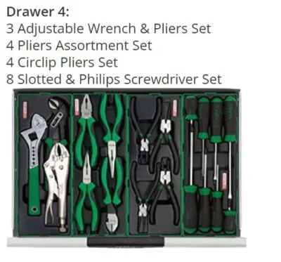 Toptul 320Pc Tool Trolley PRO PLUS SERIES - 7-Drawer QGT32017 | Satin Chrome Finish 8 toptul 320pc tool trolley pro plus series 7 drawer qgt32017 satin chrome finish 5