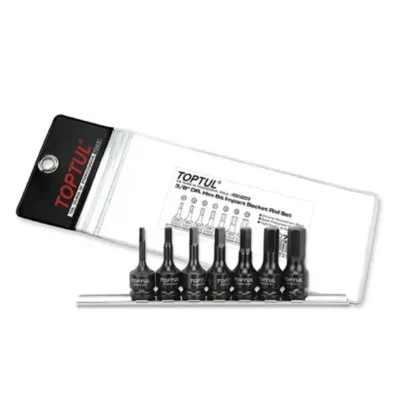 Toptul 3/8" Drive Star Bit Impact Socket Set 7 Piece (T20-T50) - QGDAG0703
