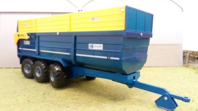 britains 132 scale kane tri axle silage trailer durable halfpipe silage model trailer 7