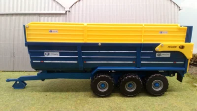 britains 132 scale kane tri axle silage trailer durable halfpipe silage model trailer 8