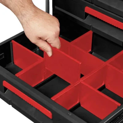 Milwaukee PACKOUT 3-Drawer Tool Box – Heavy-Duty Modular Storage System with 22 Kg Capacity 14 milwaukee packout 3 drawer tool box 2