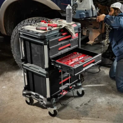 Milwaukee PACKOUT 3-Drawer Tool Box – Heavy-Duty Modular Storage System with 22 Kg Capacity 10 milwaukee packout 3 drawer tool box 6