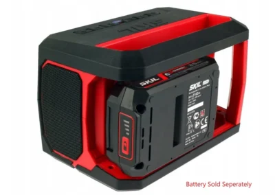 skil 20v cordless bluetooth speaker pwrcore 20 compact portable speaker with 30m range aux usb charging – bare unit 4 1