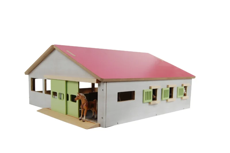 Kids Globe Horse Stable with 3 Boxes, Wash Box and Indoor Arena