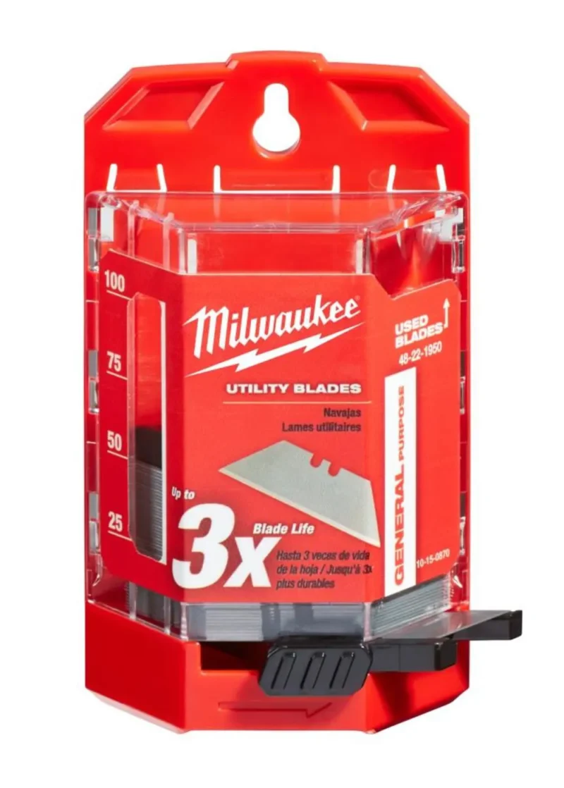 milwaukee 50 piece general purpose utility blades with dispenser 48 22 1950 alternate 1