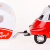 welly bmw red isetta 250 metal model with trailer 3