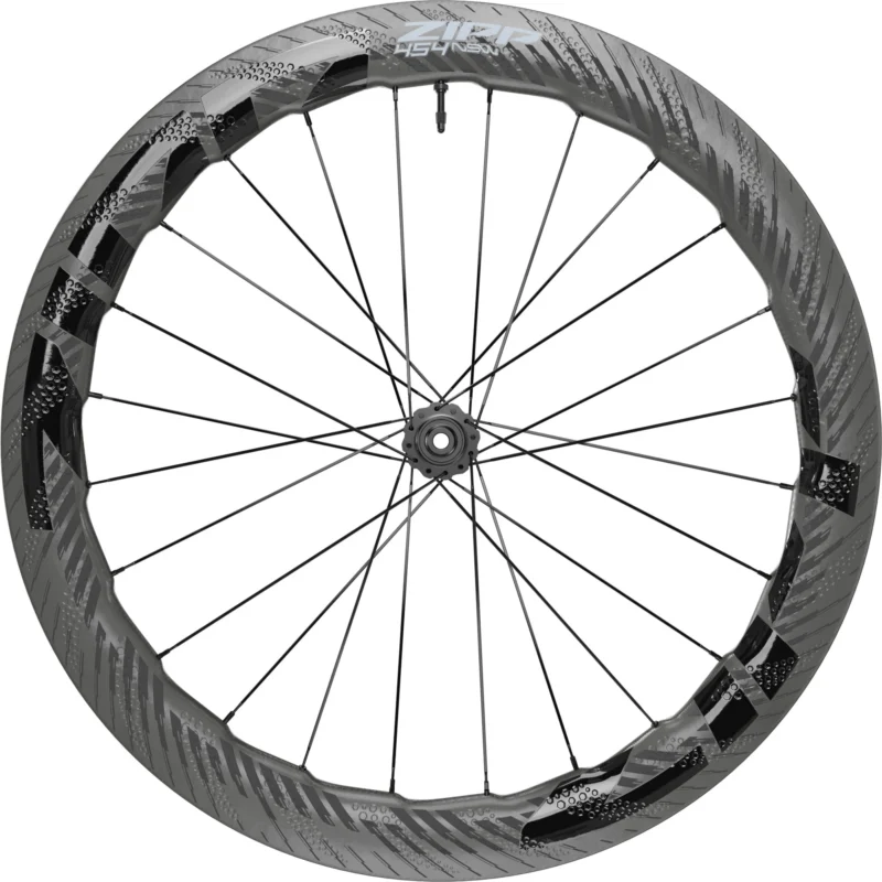 zipp 454 nsw carbon tubeless disc brake front wheel black