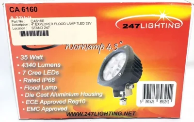 247 4 explorer work lamp 5000 lumens 35w ip68 rated flood lamp ca 6160 1