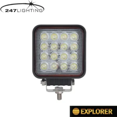 247 48w led work lamp 4150 lumens ip67 rated flood beam ca 5752 1