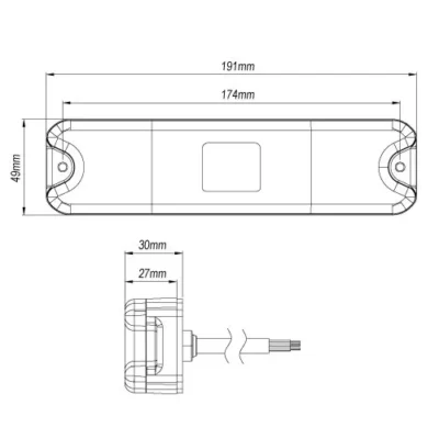 247 led multifunctional tail lamp 8 compact ip67 rated tail light for trailers machinery ca 7074 4
