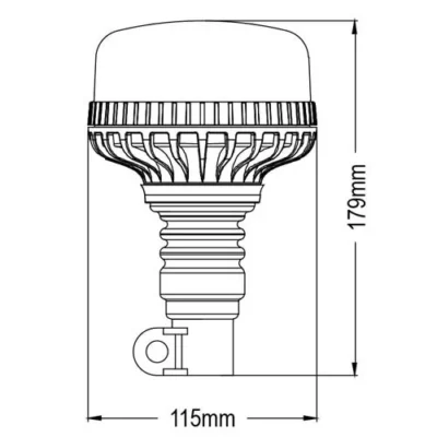 247 led pole mount trekker beacon ca 8124 54w 360° light distribution ip56 rated 1 2