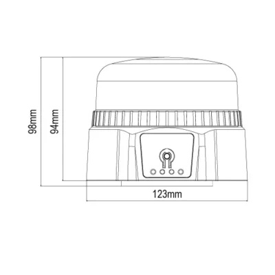 247 led rechargeable beacon 360° light 8 hour battery ip66 rated ca 8190 2 1