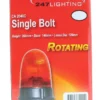 247 single bolt rotating beacon 12 24v 55 70w ip56 rated amber beacon ca 2040c 2