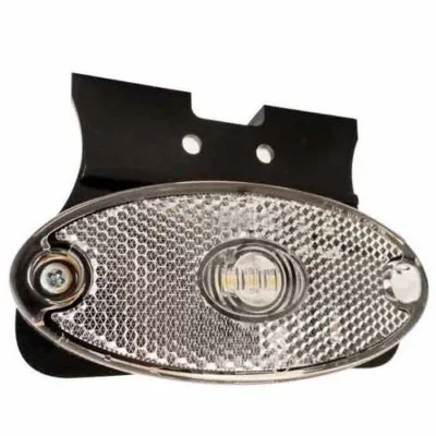 247 White LED Marker Lamp With Bracket - IP67 Rated, 12-24V, ECE Approved - CA 9350W