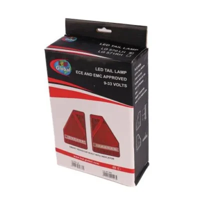 led global 9 33v led triangular combination tail light with built in smart resistor lh lg570 3