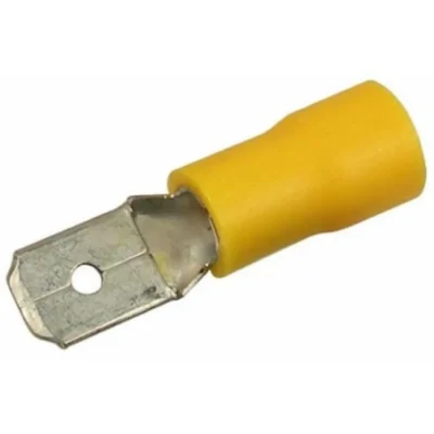 LED Global Yellow Male Insulated Spade Terminals