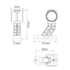 side marker right light dimensions