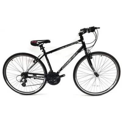 Bentini 700 Cosenza Hybrid Gents Bike - 21 Speed, Lightweight Aluminium Frame, Adjustable Stem