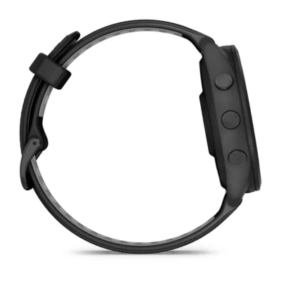 garmin forerunner 265 black running watch blackpowder gray band 5