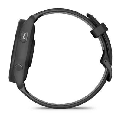 garmin forerunner 265 black running watch blackpowder gray band 8