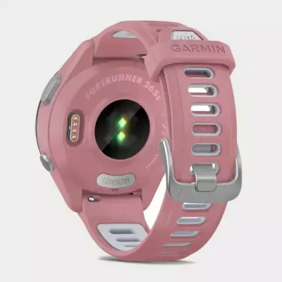 garmin forerunner 265s gps watch – pink case silicone band 51