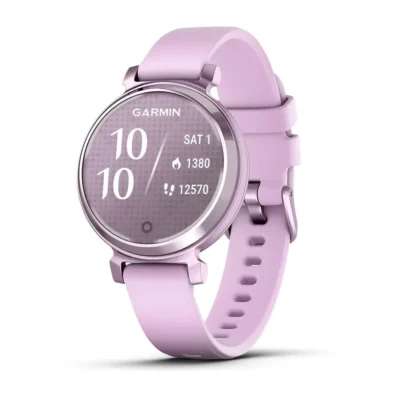 Garmin Lily 2 Smartwatch – Metallic Lilac Bezel & Lilac Silicone Band