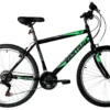 Ignite Vantage Black-Neon Green 24" Wheel Bike – 18-Speed with Shimano Revoshift Gears