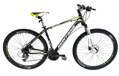 Montana DRS 29R Mountain Bike 29" Wheels Black/Green/Grey – 24-Speed Alloy with Shimano Hydraulic Brakes
