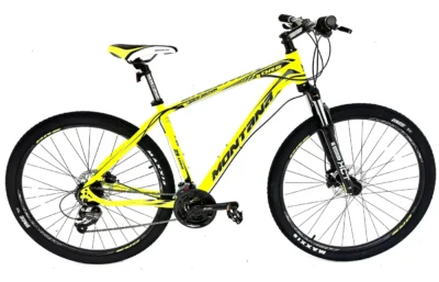 Montana DRS 29R Yellow/Black Mountain Bike 29" Wheels – 24-Speed Alloy Frame with Shimano Hydraulic Disc Brakes