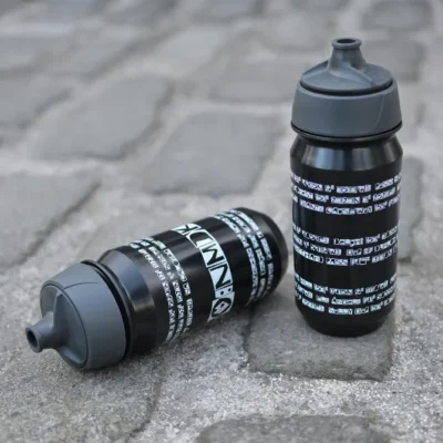 JOYRIDE CO-ORDS Black & White Bidon | 500ml Leakproof Recyclable Cycling Water Bottle