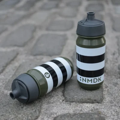 REKON Olive/B&W Bidon | 500ml Biodegradable, Leakproof Cycling Water Bottle
