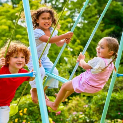 tp metal swing slide glide – multi activity outdoor set with 6ft slide 545 9