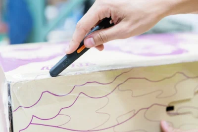 10476 slice industrial manufacturing warehouse box opening cardboard safety vest 19