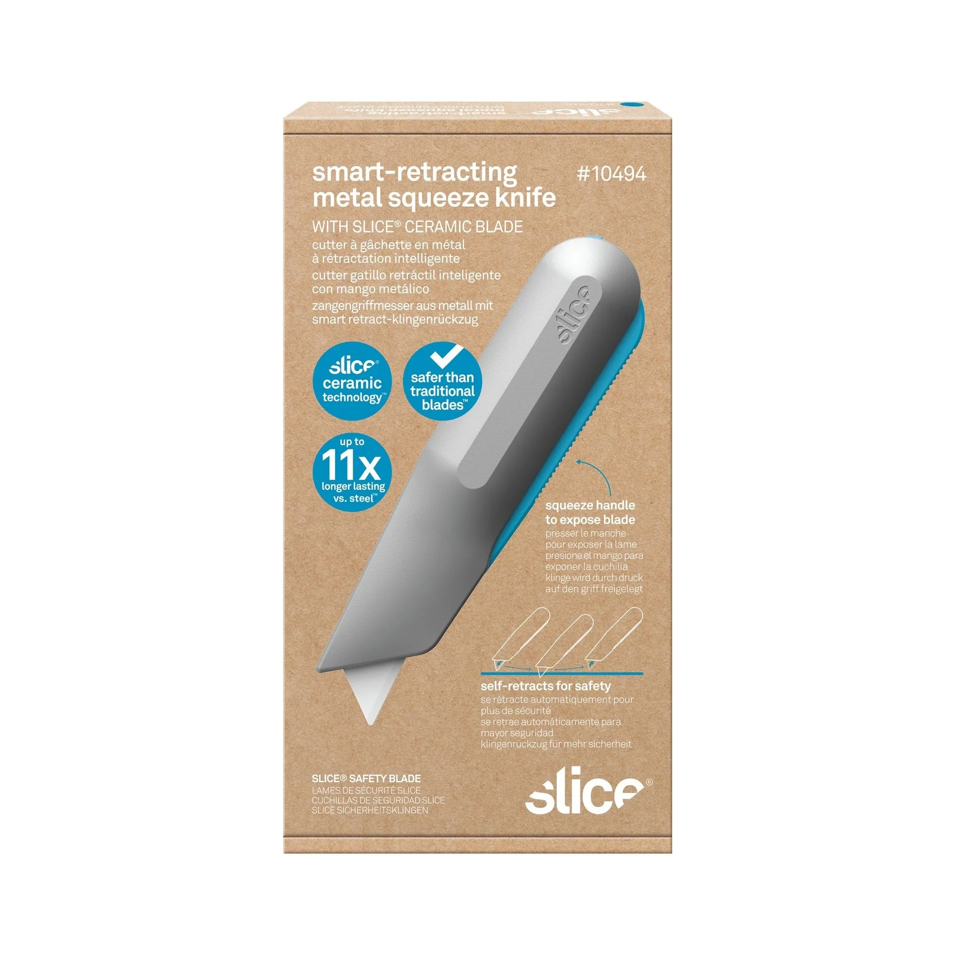 Slice Smart-Retracting Metal-Handle Squeeze Knife 7 Slice Smart-Retracting Metal-Handle Squeeze Knife - Image 7