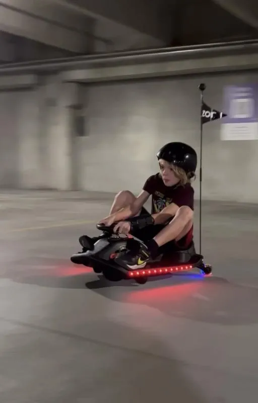 Razor Crazy Cart Shift Lightshow – Kids Drifting Go Kart with LED Lights & Speed Control 10 Razor Crazy Cart Shift Lightshow – Kids Drifting Go Kart with LED Lights & Speed Control - Image 10