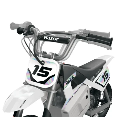 razor mx400 electric motocross dirt bike for teens – white 6